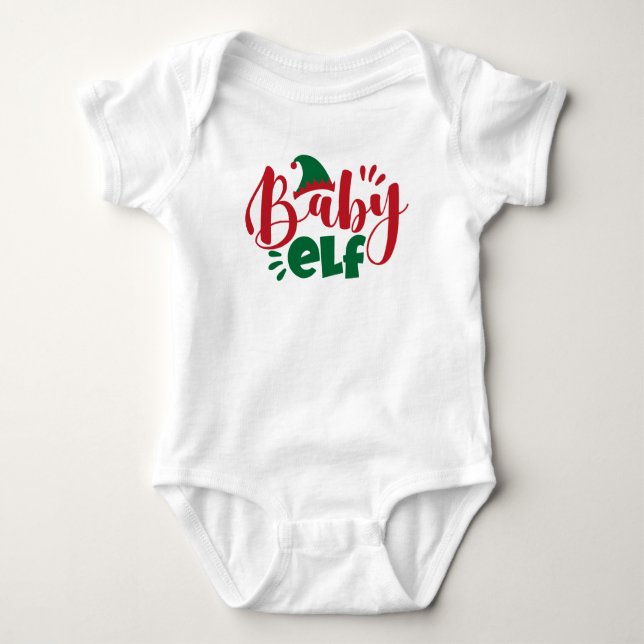 Christmas Baby Elf Strampler (Vorderseite)