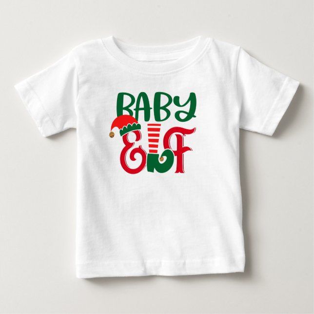 Christmas Baby Elf T-shirt (Vorderseite)