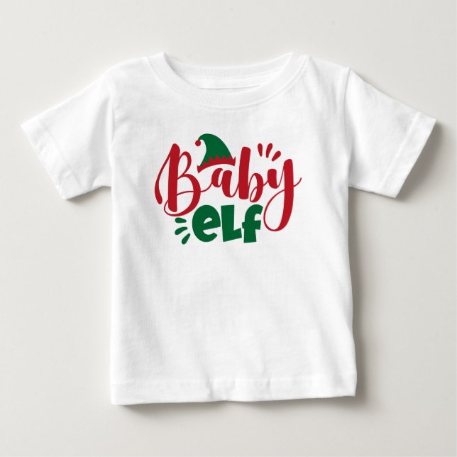 Christmas Baby Elf T-shirt (Vorderseite)