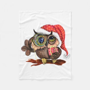 Christmas Baby Fleece Blanket Baby Owl mit Geschen