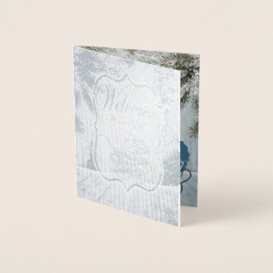 Christmas Baby Foil Ankündigung & Vielen Dank