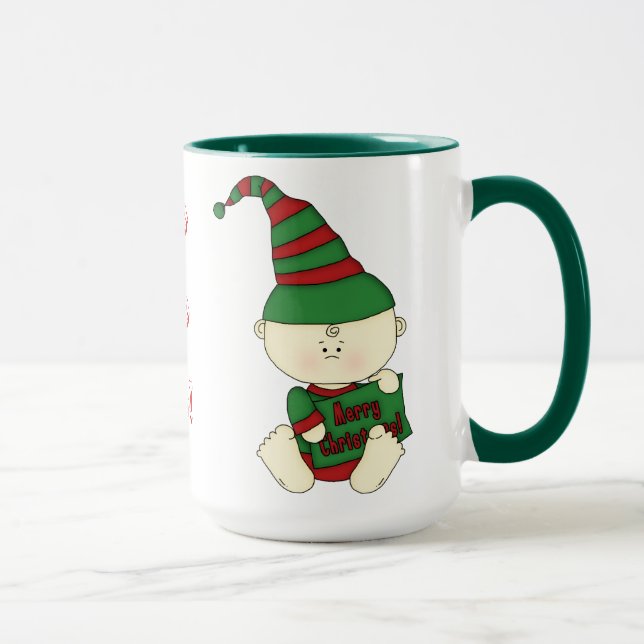 Christmas Baby Green+Red Tasse (Rechts)