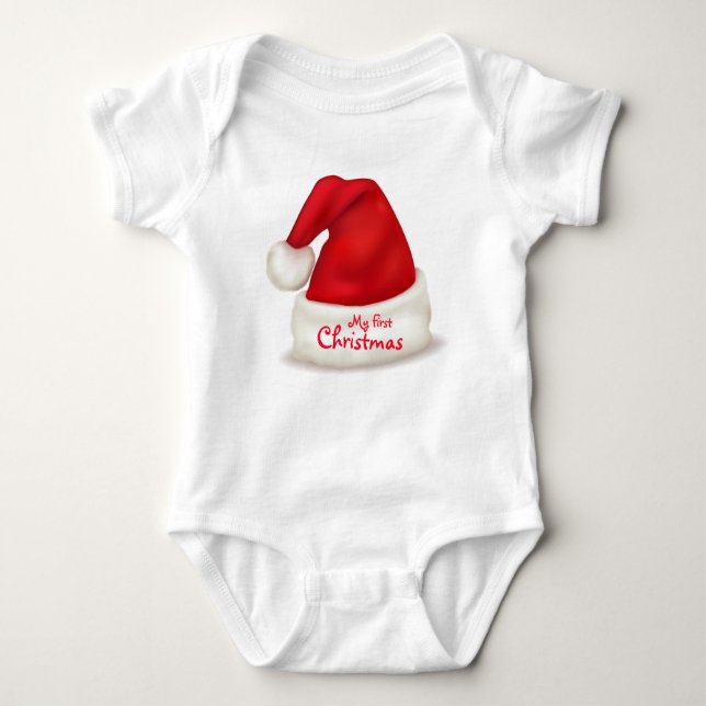 Christmas Baby Jersey Bodysuit Baby Strampler (Vorderseite)