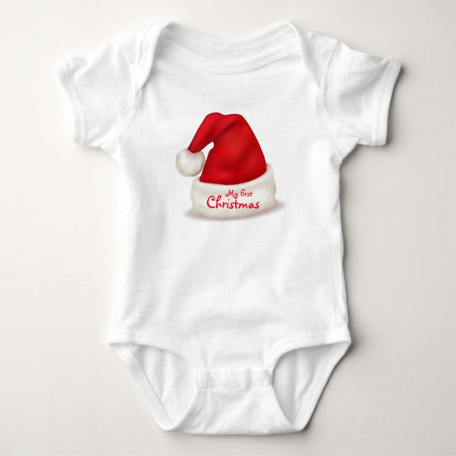 Christmas Baby Jersey Bodysuit Strampler (Vorderseite)