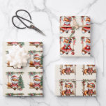 Christmas Baby Red Fox Swinging Geschenkpapier Set<br><div class="desc">Das niedlichste kleine Set von Baby-Rot-Füchsen,  jedes davon schwingt,  um die Weihnachtsgeschenke Ihres Kleinen einzupacken. Verschiedene Füchse auf einem weichen,  cremig gefärbten Hintergrund,  die sich mischen,  können von selbst ausgetauscht werden,  oder erhalten sie,  wie sie sind. Kinder werden gewollt,  dieses Papier behalten!</div>