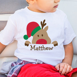 Christmas Baby Rentier Personalisiert Kid T - Shir Baby T-shirt