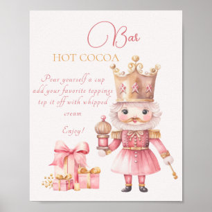 Christmas Baby Shooter Nutcracker Hot Cocoa Bar Poster