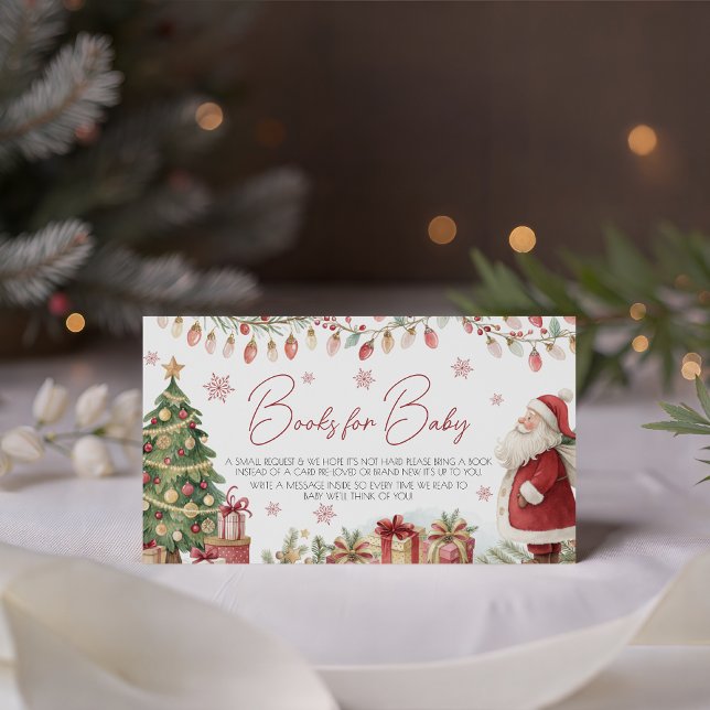 Christmas Baby Shower Books for Baby Card Begleitkarte (Von Creator hochgeladen)