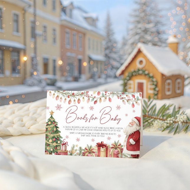 Christmas Baby Shower Books for Baby Card Begleitkarte (Von Creator hochgeladen)