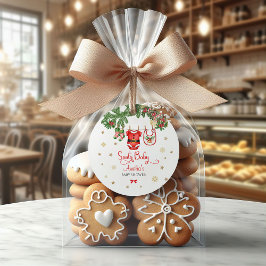 Christmas Baby Shower Favor Tag | Santa Baby Geschenkanhänger