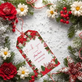 Christmas baby shower festive geschenkanhänger