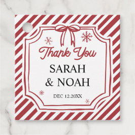 Christmas Baby Shower Geschenkanhänger