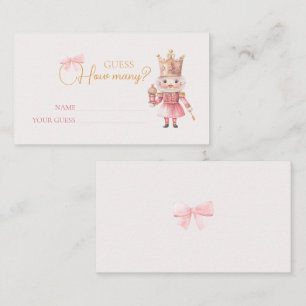 Christmas Baby Shower Nutcracker schätzen, wie vie Begleitkarte