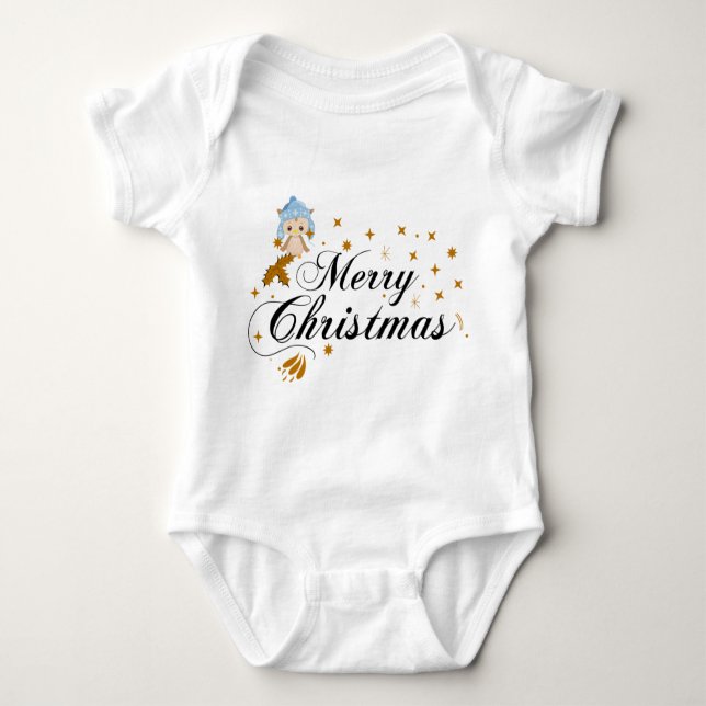 CHRISTMAS BABY STRAMPLER (Vorderseite)