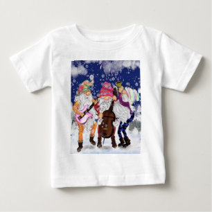 Christmas Baby T - Shirt Gift Gnome Music Band