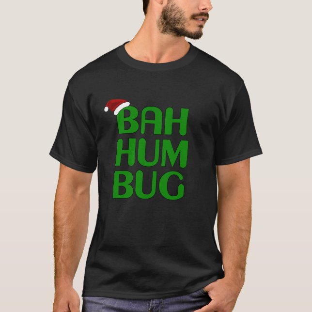 Christmas Bah Humbug Art Xmas Humbug Weihnachtsman T-Shirt (Vorderseite)