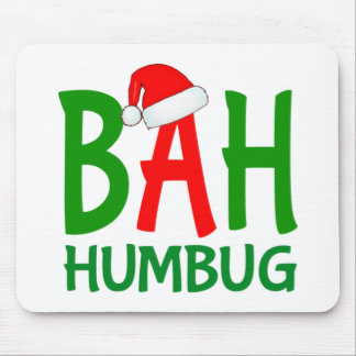 Christmas bah humbug ebenezer scroodesign mousepad