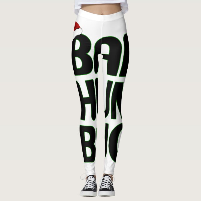 Christmas Bah Humbug Sweatshirt Xmas Humbug Santa Leggings (Vorderseite)