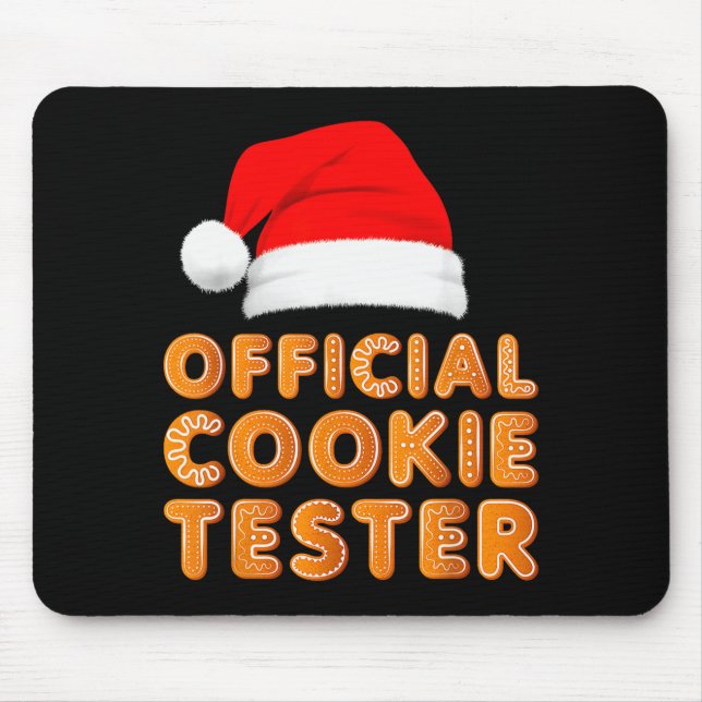 Christmas Baking Crew Cookie Tester Xmas Pajamas  Mousepad (Vorne)