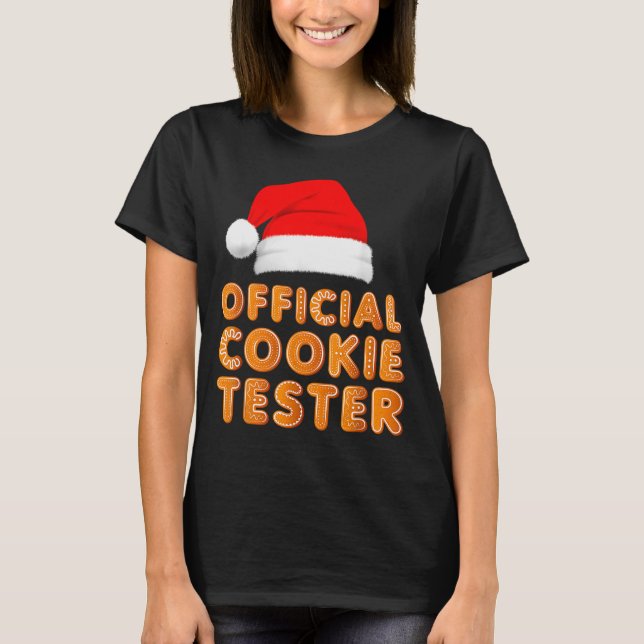 Christmas Baking Crew Cookie Tester Xmas Pajamas  T-Shirt (Vorderseite)