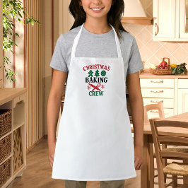 Christmas Baking Crew Mom children Schürze