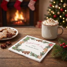Christmas Baking Party Holiday Cookie Exchange Serviette