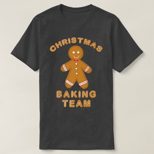 Christmas Baking Team Cookie Ginger Bread  T-Shirt (Design vorne)
