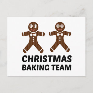 CHRISTMAS BAKTEAM GINGERBREAD POSTKARTE
