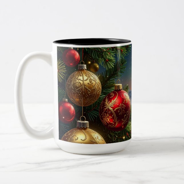 christmas ball zweifarbige tasse (Links)