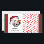 Christmas Baseball Snowman Feiertagskarte<br><div class="desc">Niedliches Baseball, das sich zusammensetzt, um wie ein Weihnachtsschneemann auszusehen. - Hey Baseball Spieler und Fans! Sie können dieses Element anpassen, indem Sie Text, ein Foto hinzufügen oder die Größe des Bildes ändern, um größer, kleiner oder gekachelt zu sein, um den gesamten Bereich zu füllen! Es gibt auch Hintergrundfarben, die...</div>
