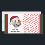 Christmas Baseball Snowman Feiertagskarte<br><div class="desc">Niedliches Baseball, das sich zusammensetzt, um wie ein Weihnachtsschneemann auszusehen. - Hey Baseball Spieler und Fans! Sie können dieses Element anpassen, indem Sie Text, ein Foto hinzufügen oder die Größe des Bildes ändern, um größer, kleiner oder gekachelt zu sein, um den gesamten Bereich zu füllen! Es gibt auch Hintergrundfarben, die...</div>