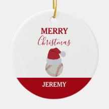 Christmas Baseball Sports Ball Custom Name