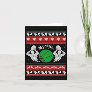 Christmas Basketball Gift Karte
