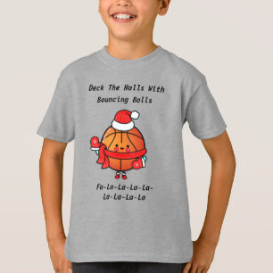 Christmas Basketball Whimsy T-Shirt