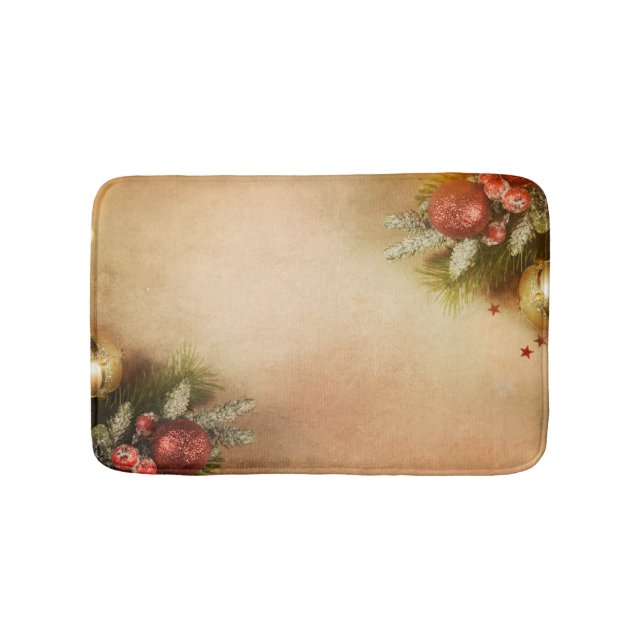 Christmas Bath Mat | Holiday Memory Foam Rug Badematte (Vorderseite)