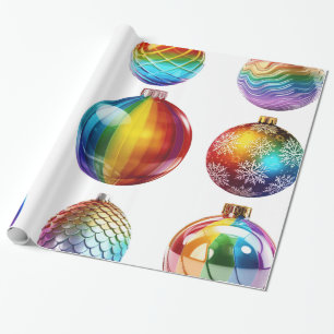 Christmas Baubles Digital Art Geschenkpapier