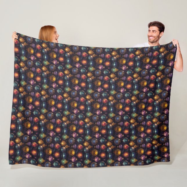 Christmas Baubles Fleece Blanket (Beispiel)