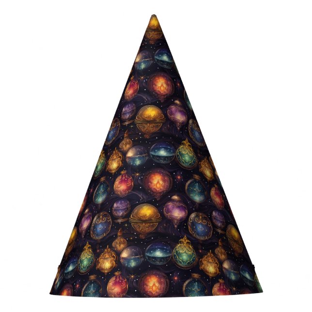 Christmas Baubles Party Hat Partyhütchen (Vorderseite)