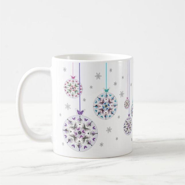 Christmas Baubles Tasse (Links)