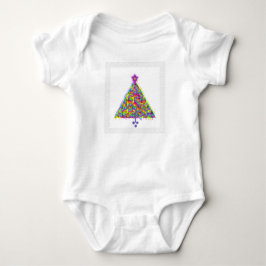 CHRISTMAS BAUM MIT LILA STAR BABY STRAMPLER
