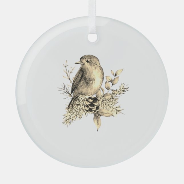 CHRISTMAS BAUORNAMENS KUNST UND DESIGN ORNAMENT AUS GLAS (Vorderseite)