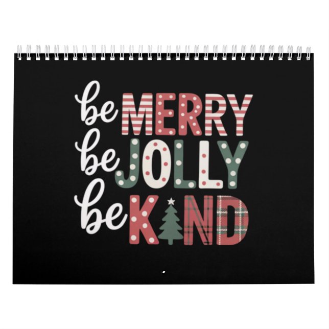 Christmas Be Kind Lehrer Merry Xmas Tree Jolly Kalender (Titelbild)