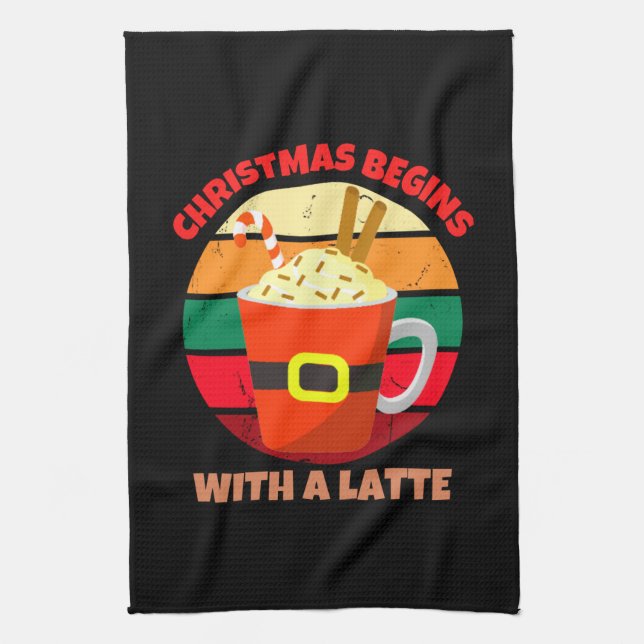 CHRISTMAS BEGINNT MIT EINER SPÄTE GESCHIRRTUCH (Vertikal)