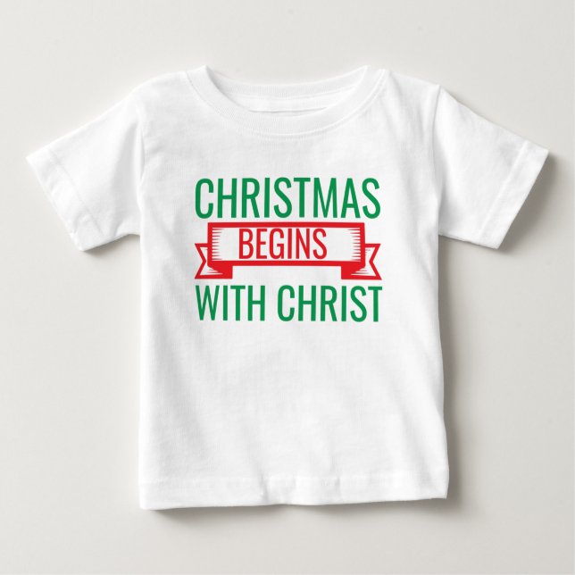 Christmas Begins with Christ-15523 T-Shirt Hoodie (Vorderseite)