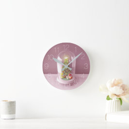 Christmas Bell Jar Runde Wanduhr