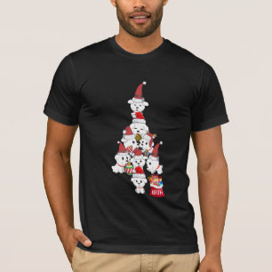 Christmas Bichon Frisé Dog Welpe Niedlicher T - Sh T-Shirt