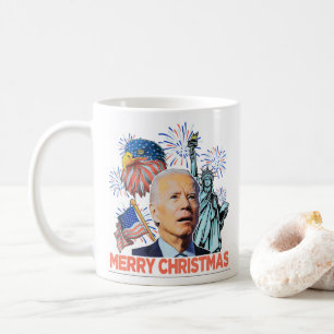 Christmas Biden Funny Joe Biden Konfuse Xmas Kaffeetasse