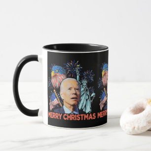 Christmas Biden Funny Joe Biden Konfuse Xmas Tasse