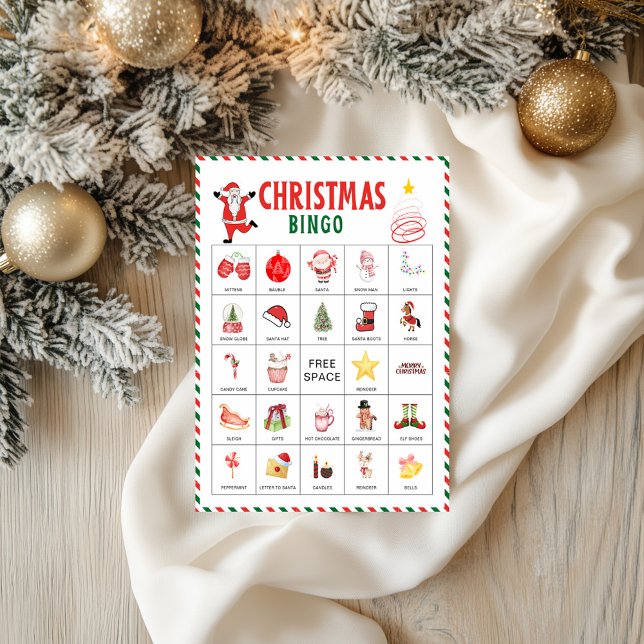 Christmas Bingo Cards | Kids Christmas Party Game Flyer (Christmas Bingo Cards | Kids Christmas Party Game Flyer)