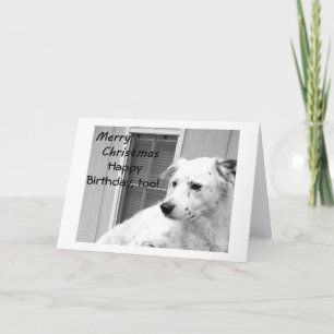 CHRISTMAS BIRTHDAY WISHUS WIRD WAHR FEIERTAGSKARTE